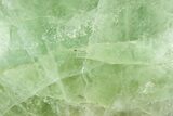 Polished Fluorescent Green Fluorite Heart - Madagascar #371742-1